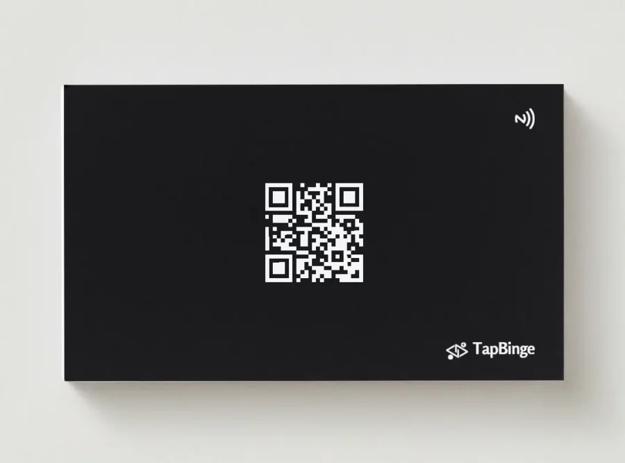 Black And White NFC Visiting Card