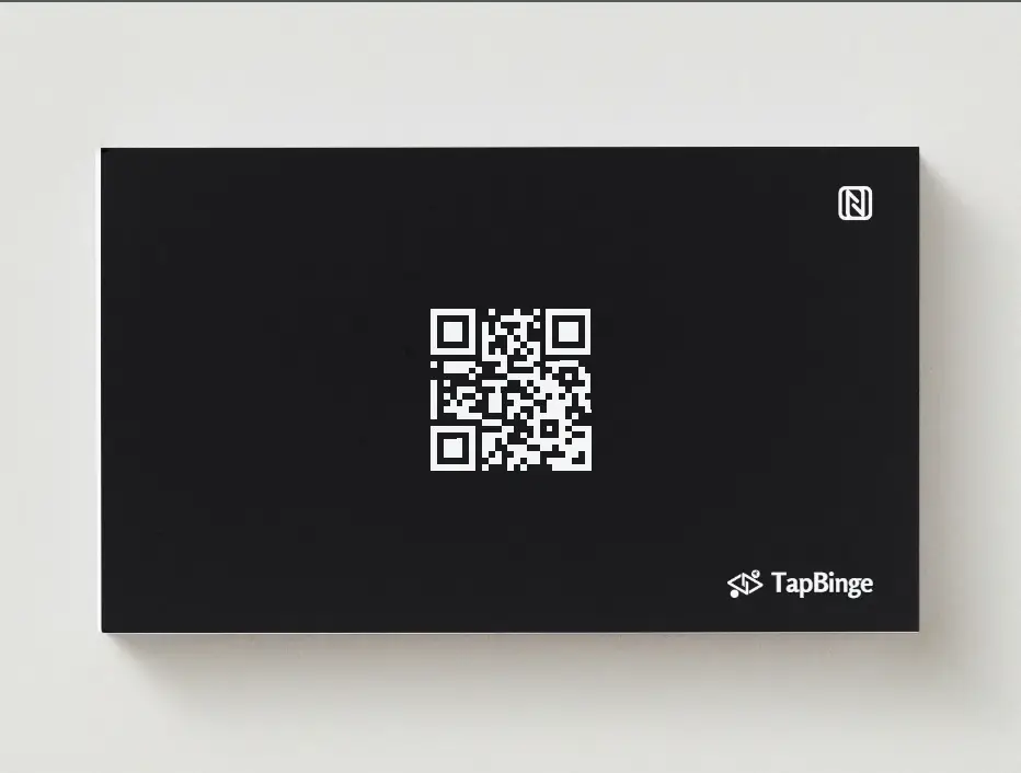 Black-background with white strip design6 Best NFC Card Maker in Delhi